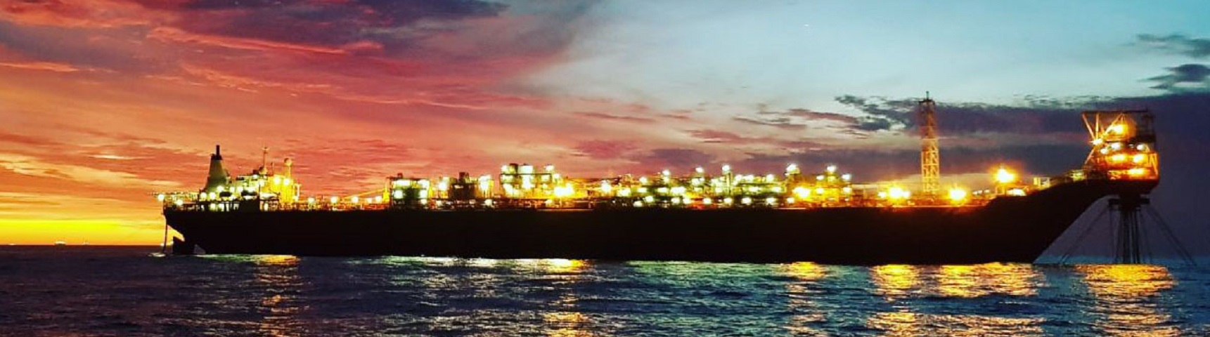 Cargo Ship at Twilight